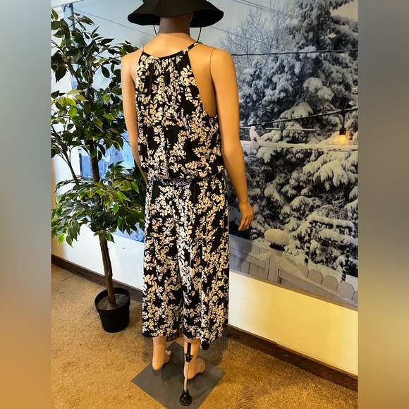 New London Times Floral Tie Waist Jumpsuit Size 10 - Picture 3 of 12